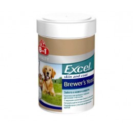 8in1 Excel Brewer`s Yeast Пивные дрожжи для кошек и собак,260таб,(185мл)