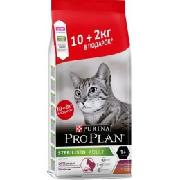 Сухой корм для стерилизованных кошек Pro Plan(Про План) Утка/Печень 12 кг