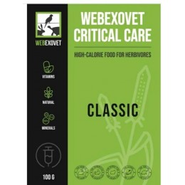 Корм сухой для травоядных животных Webexovet Critical Care Classic, 100 гр.
