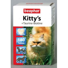 Beaphar: витамины Kitty's таурин + биотин для кошек 180шт