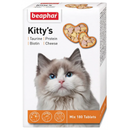 Beaphar: витамины  180шт, "Kitty's" Микс Д/кошек