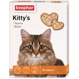 Витаминный комплекс для кошек Beaphar "Kitty's" Таурин+Биотин 75 таб