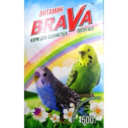 Брава: зерносмесь для волнистых попугаев Витамин 500г 