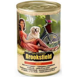 Консервы для собак BROOKSFIELD Adult Dog Говядина с Индейкой и рисом 400г