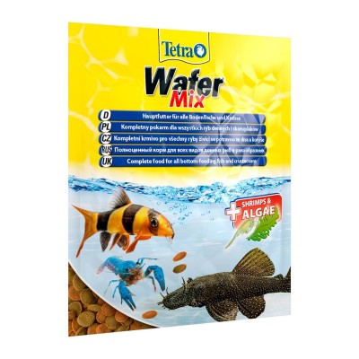 Tetra WaferMix Sachet корм со спирулиной для донных рыб и ракообразных 15г