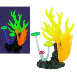 Аквадекор Gloxy Кораллы Флуоресцентные 14*6,5*21см