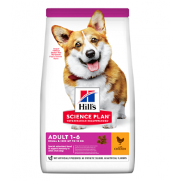 Сухой корм Hill's Science Plan для взрослых собак мелких пород для поддержания здоровья кожи и шерсти , с курицей 300гр