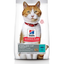 Сухой корм Hill's(Хиллс) Science Plan для молодых стерилизованных кошек и кастрированных котов , с тунцом, 1,5кг