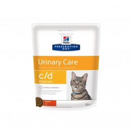 Сухой диетический корм для кошек Hill's Prescription Diet c/d Multicare Urinary Care при  профилактике мочекаменной болезни (мкб), с курицей 400 гр