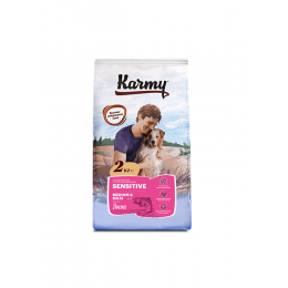Karmy Sensitive Medium & Maxi сухой корм для взрослых собак средних и крупных пород с чувствительным пищеварением с лососем 2кг