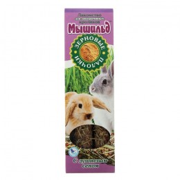 Мышильд: зерновые палочки для кроликов душистое сено 2шт. 120г 