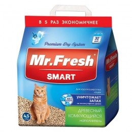 Наполнитель Mf Smart Комкующ. для короткошерстных кошек F6014,5л