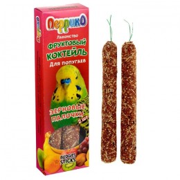 Перрико: лакомство зерновые палочки для попугаев фруктовый коктейль 2 шт. 