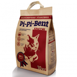 Pi-Pi-Bent комкующийся наполнитель для кошек (крафтовый пакет) 10кг