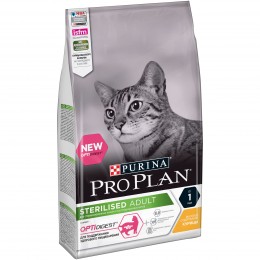 Сухой корм Pro Plan для стерилизованных кошек и кастрированных котов с чувствительным пищеварением, с курицей, 1,5кг