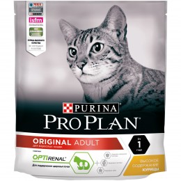 Сухой корм Pro Plan(Про План) для взрослых кошек от 1 года, с курицей, 400гр