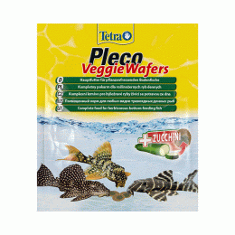 Tetra Pleco Veggie Waffers корм для травоядных донных рыб 15Г 257313