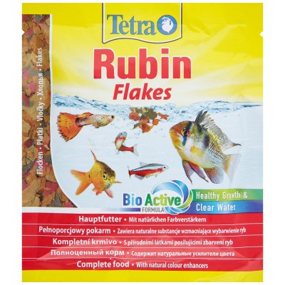 Tetra Rubin Granules 15г хлопья для окраса рыб (пакет)