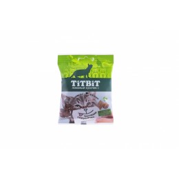 Titbit Лакомство для кошек Подушечки с сыром и паштетом из кролика 30 гр.