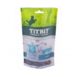 TitBiT Лакомство для кошек Подушечки Утка для чистки зубов 60гр.