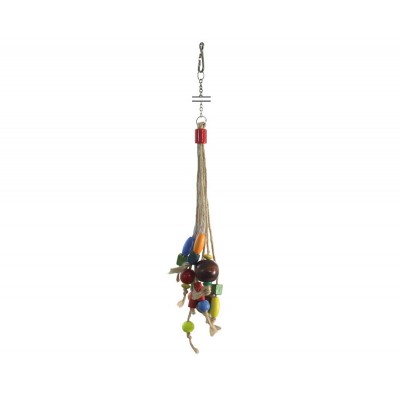 Triol: игрушка для птиц бусины на веревочке 210*60мм