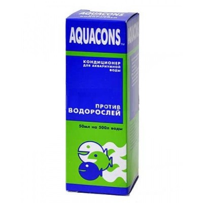Зоомир: Aquacons кондиционер для аквариумной воды против водорослей 50мл 2607 
